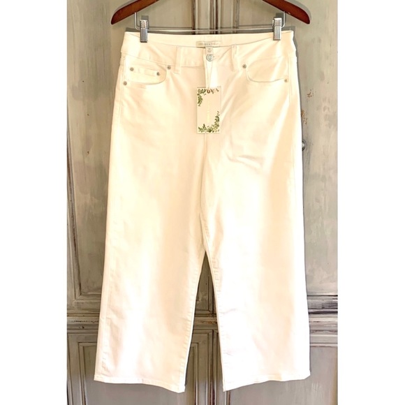 Chelsea & Violet Marbella French Winter White Crop Jeans 29 31 - Picture 9 of 11
